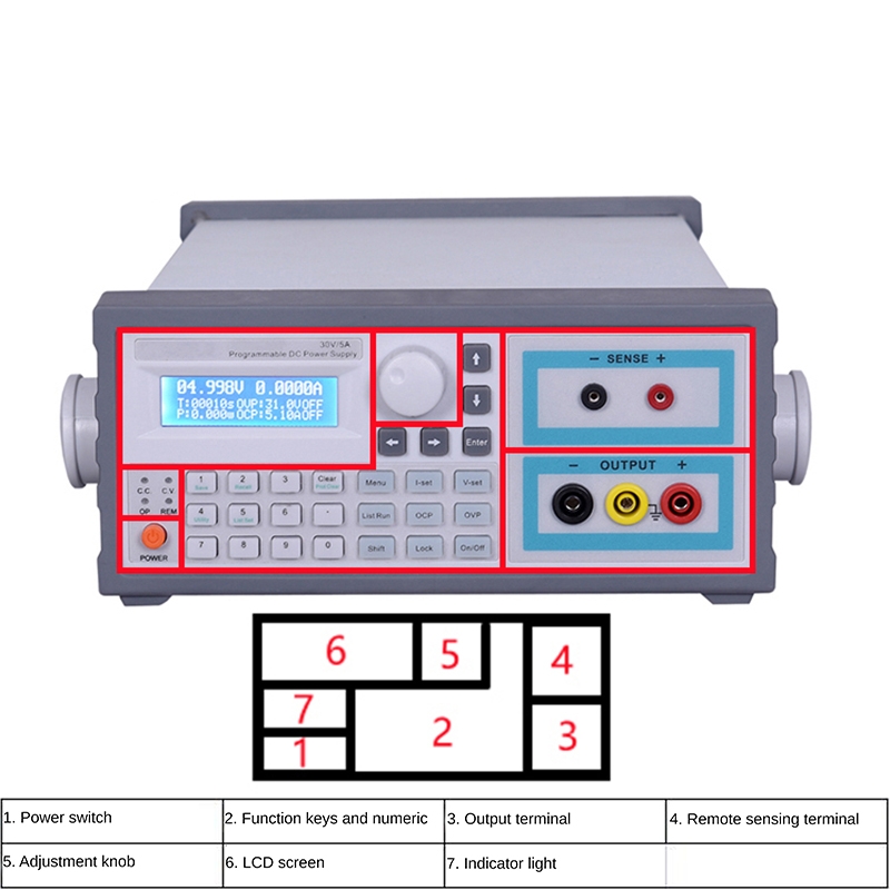 Linear Lab Power Supply Adjustable - Laboratory five digit display adjustable 30V