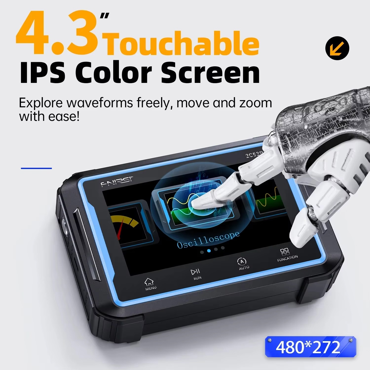 FNIRSI 2C53P Touchscreen Digit - Signal Generator Spectrum Analyzer 评论和价格